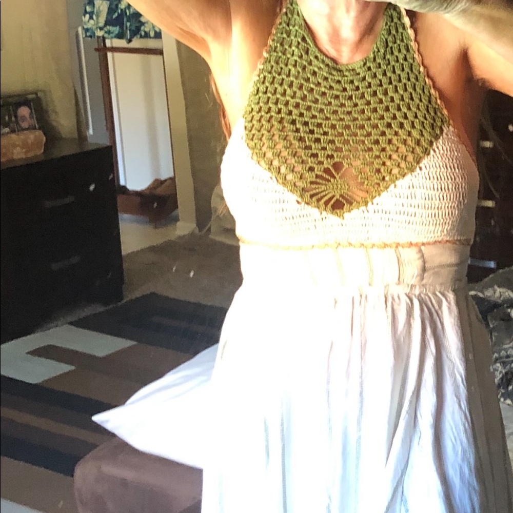 Freepeople maxi Halter top dress